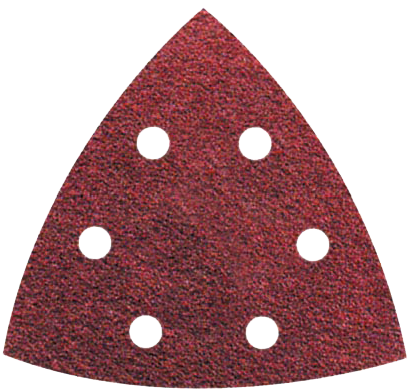 Abraboro 94 x 94 mm delta csiszolópapír 6 lyukkal, 180-as szemcseméret, 50 db/csomag termék fő termékképe