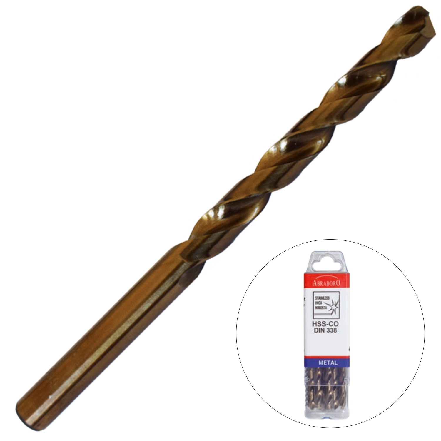 Abraboro 4.6 x 80 / 47 mm HSS-Co fémcsigafúró X-Pack, 10 db/csomag termék fő termékképe