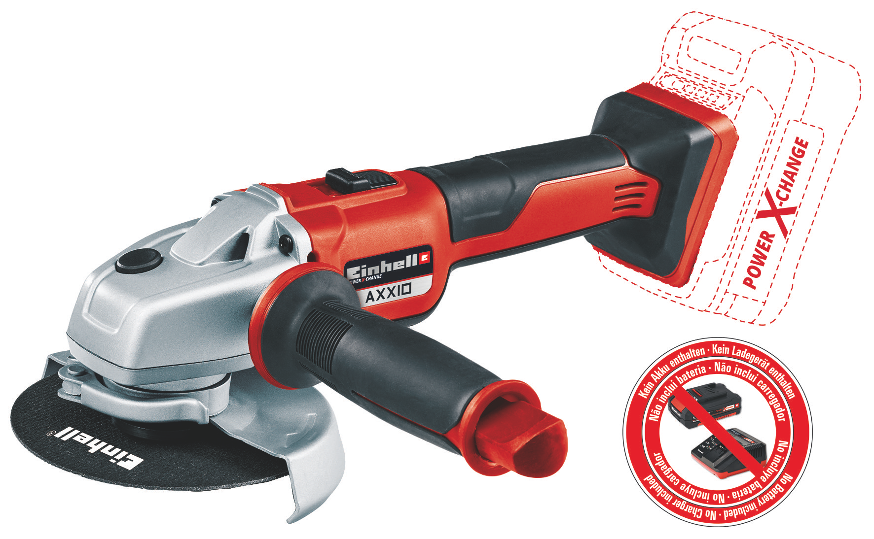 EINHELL AXXIO 18/125 akkus sarokcsiszoló (akku és töltő nélkül) termék fő termékképe