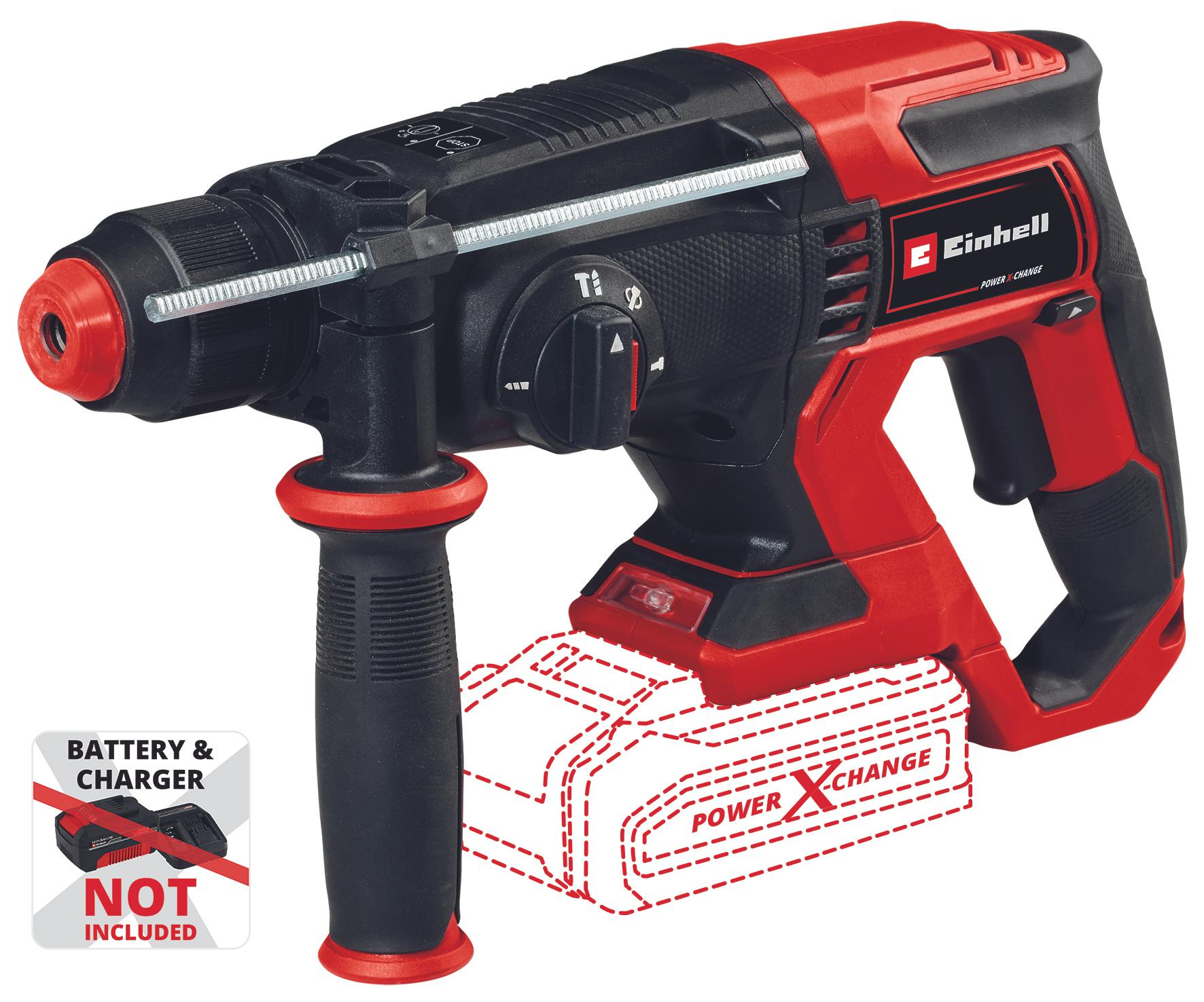 EINHELL TE-HD 18/20 Li Solo akkus SDS-plus fúró-vésőkalapács (akku és töltő nélkül, E-Box Basic kofferben) termék fő termékképe