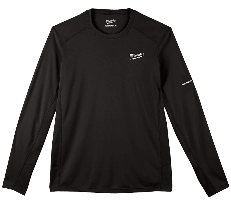 Milwaukee WWLSBL WORKSKIN™ technikai hosszú ujjú póló, fekete termék fő termékképe