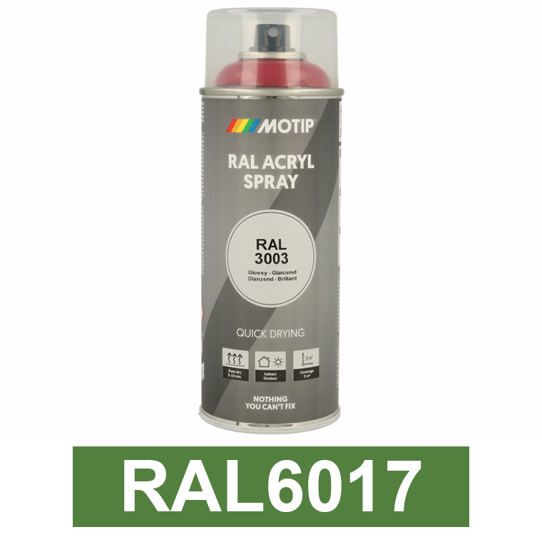 Motip Ipari festék spray, RAL6017, 400 ml termék fő termékképe